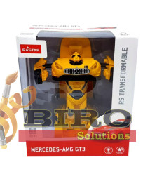 Mașină RASTAR Die cast 1:32 Mercedes-Benz GT3 Transformable car, galbenă, 61363